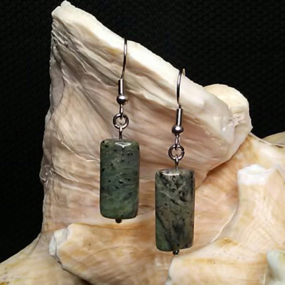 5/$25 Green Jasper Earrings